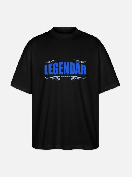 légendaire - T-shirt bio Blaster 2.0 coupe oversize Stanley/Stella Unisexe - noir
