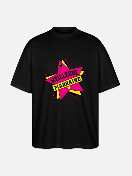BESTE STORY - Stanley/Stella Oversized Unisex Bio T-Shirt Blaster 2.0 - Schwarz