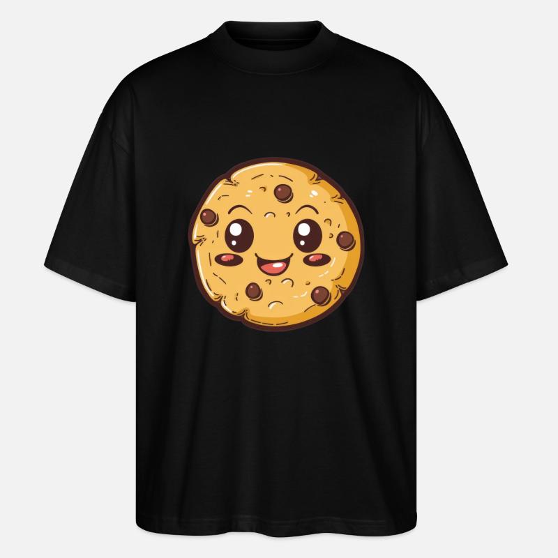 Bande dessinée de biscuit drôle - T-shirt bio Blaster 2.0 coupe oversize Stanley/Stella Unisexe - noir