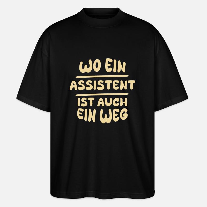 Assistent Assistent - Stanley/Stella Oversized Unisex Bio T-Shirt Blaster 2.0 - Schwarz