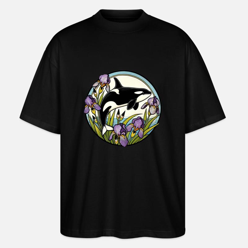 Schwertwal - Stanley/Stella Oversized Unisex Bio T-Shirt Blaster 2.0 - Schwarz