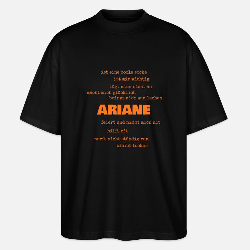 Sprüche Ariane - Stanley/Stella Oversized Unisex Bio T-Shirt Blaster 2.0 - Schwarz