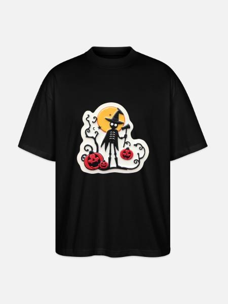 Spooky Halloween - Stanley/Stella Oversized Unisex Organic T-shirt Blaster 2.0 - black