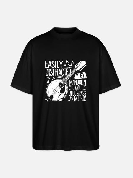 Passion for bluegrass sounds - Stanley/Stella Oversized Unisex Organic T-shirt Blaster 2.0 - black
