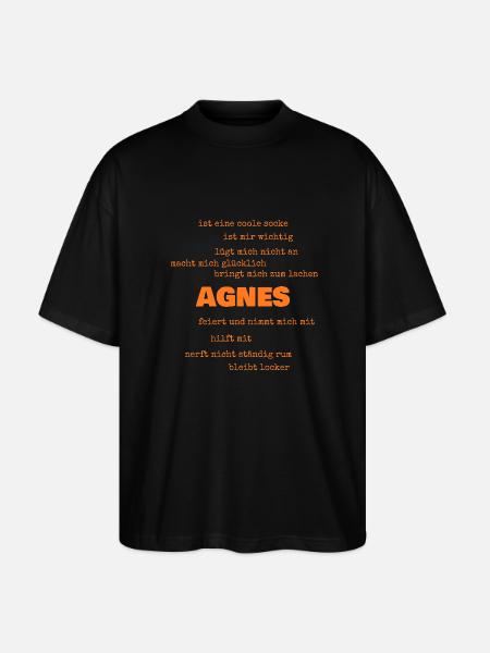 Proverbs Agnes - Stanley/Stella Oversized Unisex Organic T-shirt Blaster 2.0 - black