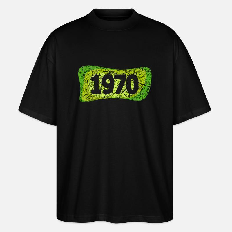 1970 1970 - Stanley/Stella Oversized Unisex Bio T-Shirt Blaster 2.0 - Schwarz
