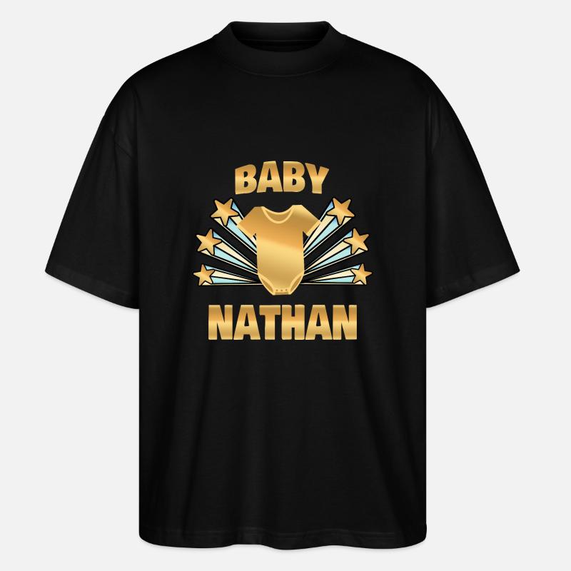 Nathan comme naissance - T-shirt bio Blaster 2.0 coupe oversize Stanley/Stella Unisexe - noir