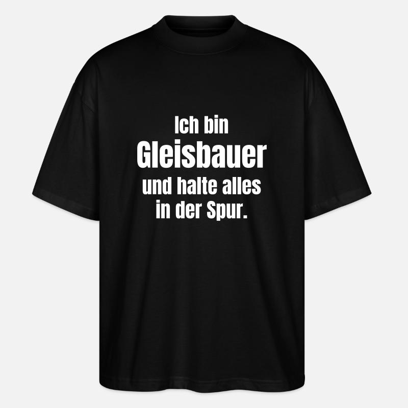 Constructeurs de pistes - T-shirt bio Blaster 2.0 coupe oversize Stanley/Stella Unisexe - noir