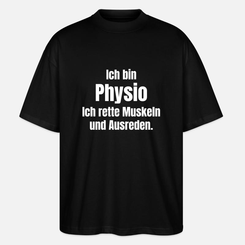 Kinésithérapeute - T-shirt bio Blaster 2.0 coupe oversize Stanley/Stella Unisexe - noir