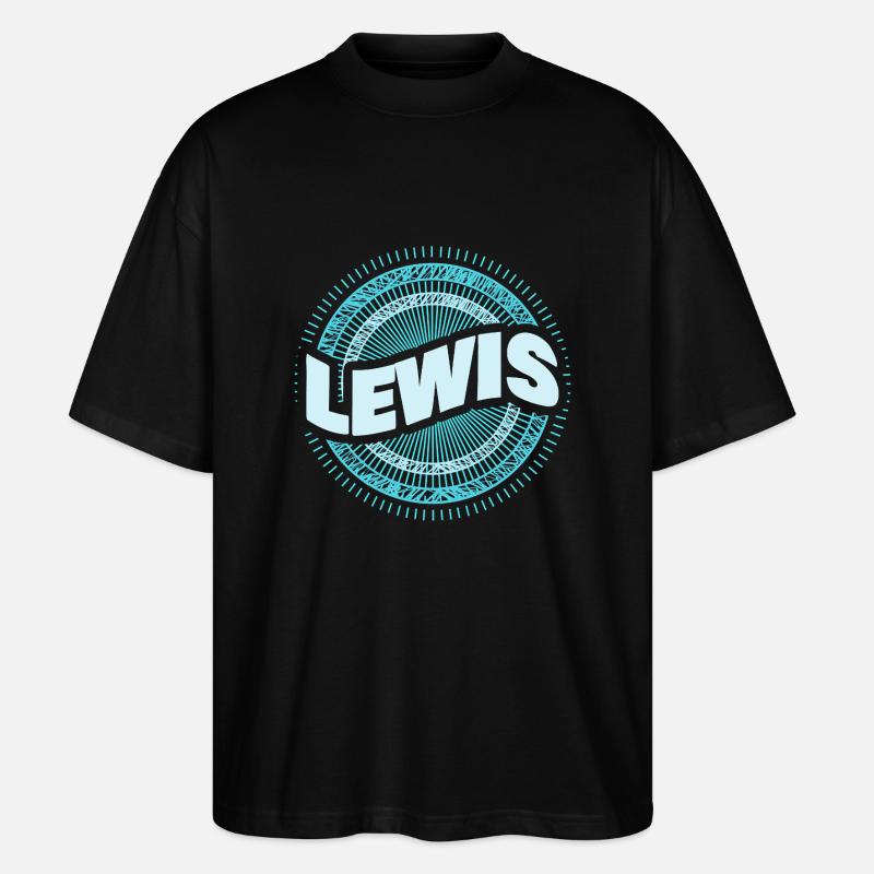 Lewis - Stanley/Stella Oversized Unisex Bio T-Shirt Blaster 2.0 - Schwarz