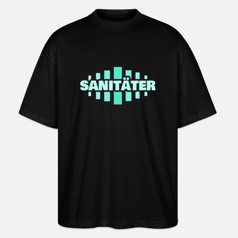 Profession : Ambulancier paramédical - T-shirt bio Blaster 2.0 coupe oversize Stanley/Stella Unisexe - noir