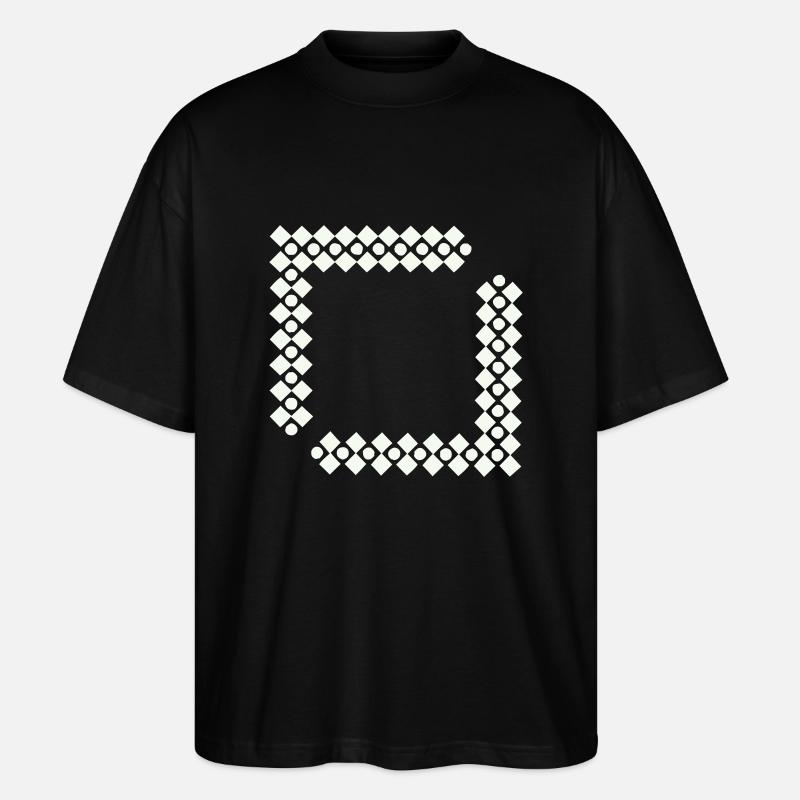 Pattern Vriereck - Stanley/Stella Oversized Unisex Organic T-shirt Blaster 2.0 - black