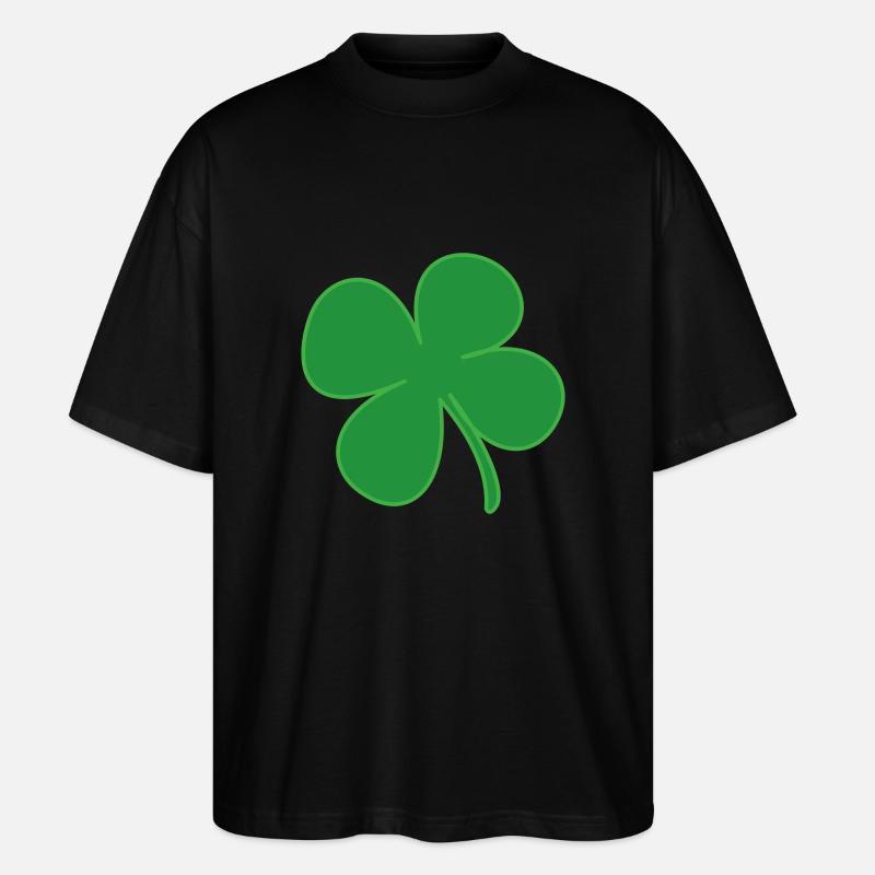 Irish Shamrock Symbol - Stanley/Stella Oversized Unisex Bio T-Shirt Blaster 2.0 - Schwarz