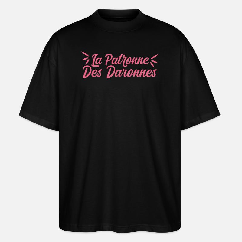 La Patronne Des Daronnes - T-shirt bio Blaster 2.0 coupe oversize Stanley/Stella Unisexe - noir