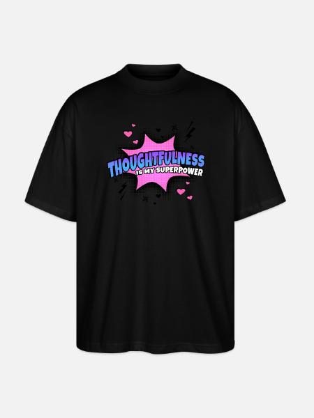 Assertiveness is my superpower - Stanley/Stella Oversized Unisex Organic T-shirt Blaster 2.0 - black