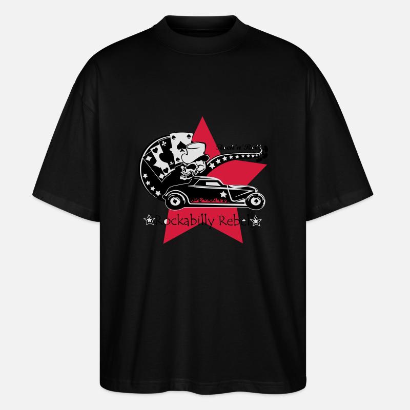 Rockabilly Rebel - Stanley/Stella Oversized Unisex Bio T-Shirt Blaster 2.0 - Schwarz