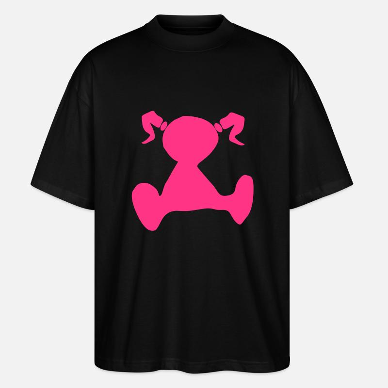 Lausderndl - Stanley/Stella Oversized Unisex Bio T-Shirt Blaster 2.0 - Schwarz