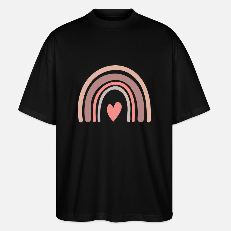 Rainbow - Stanley/Stella Oversized Unisex Bio T-Shirt Blaster 2.0 - Schwarz
