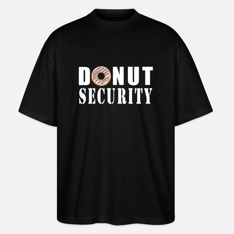 Sécurité des beignets - T-shirt bio Blaster 2.0 coupe oversize Stanley/Stella Unisexe - noir