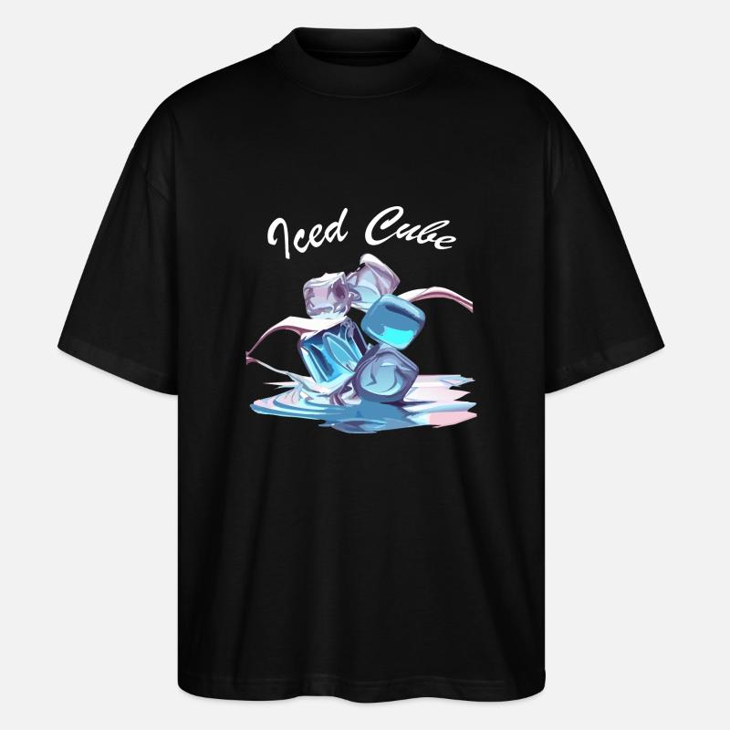 Glaçons chromés - T-shirt bio Blaster 2.0 coupe oversize Stanley/Stella Unisexe - noir