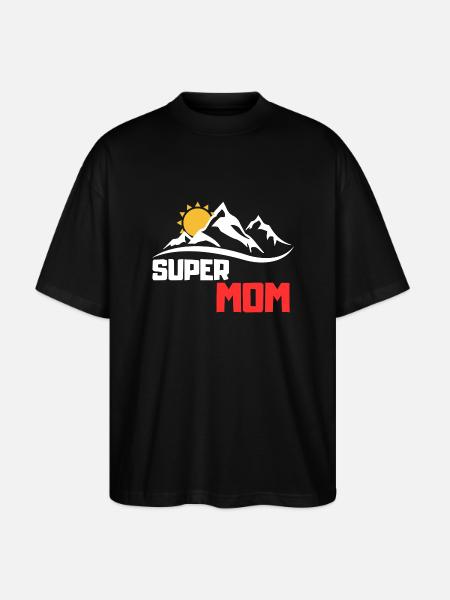 Super Maman - T-shirt bio Blaster 2.0 coupe oversize Stanley/Stella Unisexe - noir