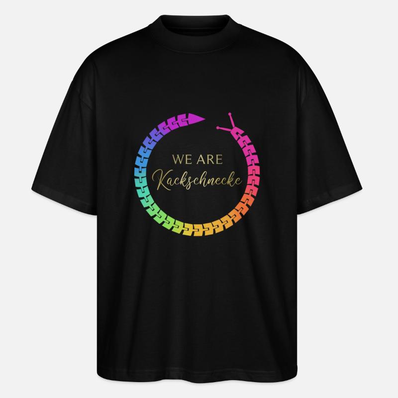 We are kackschnecke 2 - Stanley/Stella Oversized Unisex Bio T-Shirt Blaster 2.0 - Schwarz