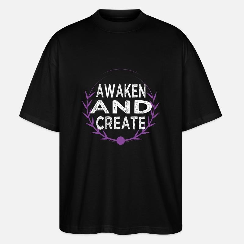 technological innovation enlightenment gift idea - Stanley/Stella Oversized Unisex Bio T-Shirt Blaster 2.0 - Schwarz