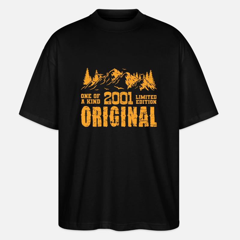 Cadeau d’anniversaire 2001 - 2001 - T-shirt bio Blaster 2.0 coupe oversize Stanley/Stella Unisexe - noir