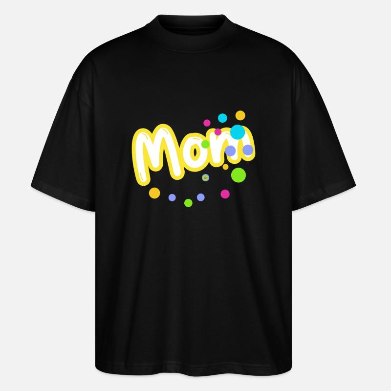 Englische Sprache Mutti - Stanley/Stella Oversized Unisex Bio T-Shirt Blaster 2.0 - Schwarz