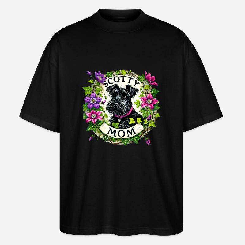 Scotty Mama - Stanley/Stella Oversized Unisex Bio T-Shirt Blaster 2.0 - Schwarz