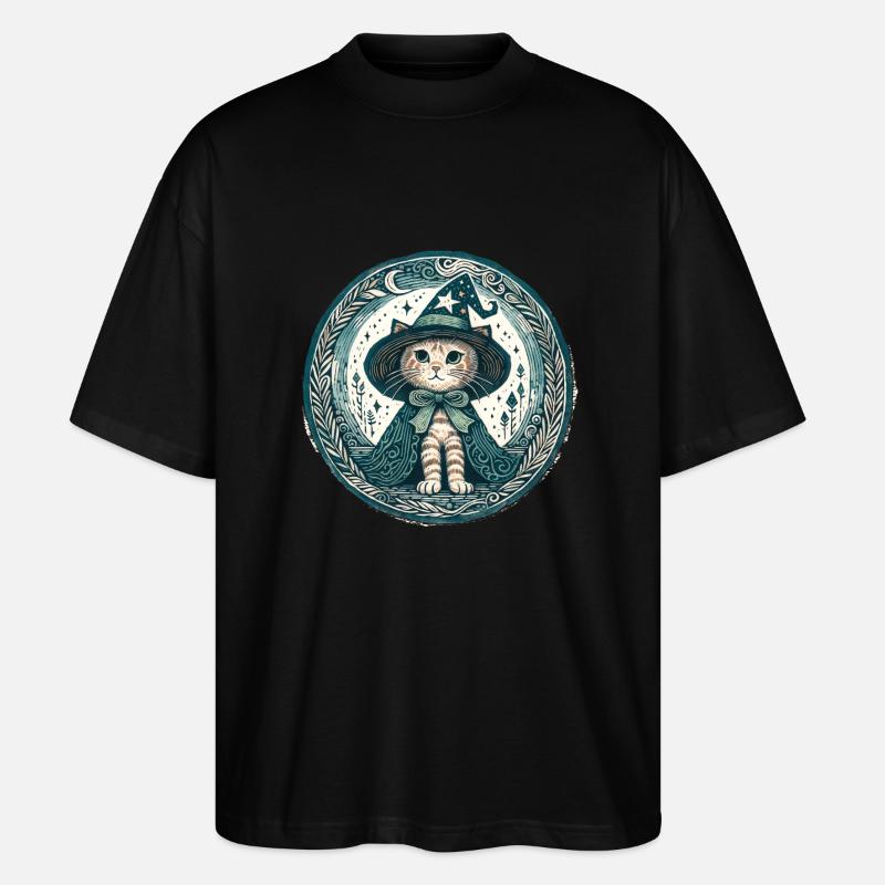 Chat Wizard Kitty - T-shirt bio Blaster 2.0 coupe oversize Stanley/Stella Unisexe - noir