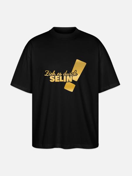 First name Selin - Stanley/Stella Oversized Unisex Organic T-shirt Blaster 2.0 - black