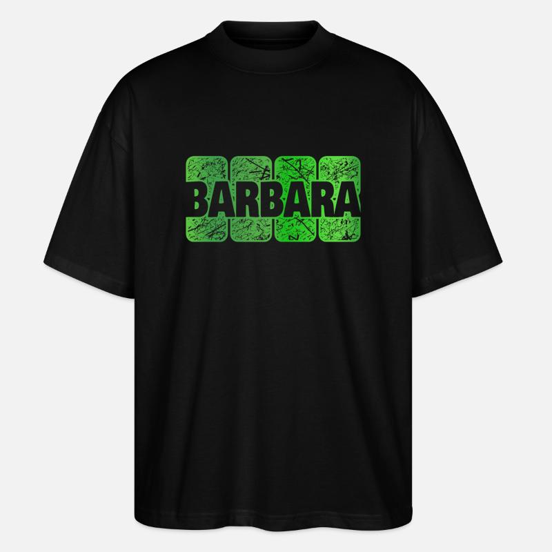 Barbara - Stanley/Stella Oversized Unisex Bio T-Shirt Blaster 2.0 - Schwarz