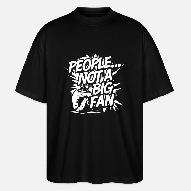 Humorously distanced - Stanley/Stella Oversized Unisex Organic T-shirt Blaster 2.0 - black