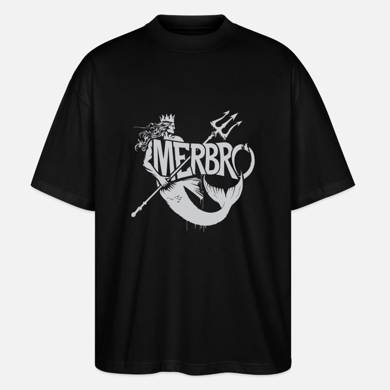 Merbro - Mysterious Hydropower - Stanley/Stella Oversized Unisex Organic T-shirt Blaster 2.0 - black