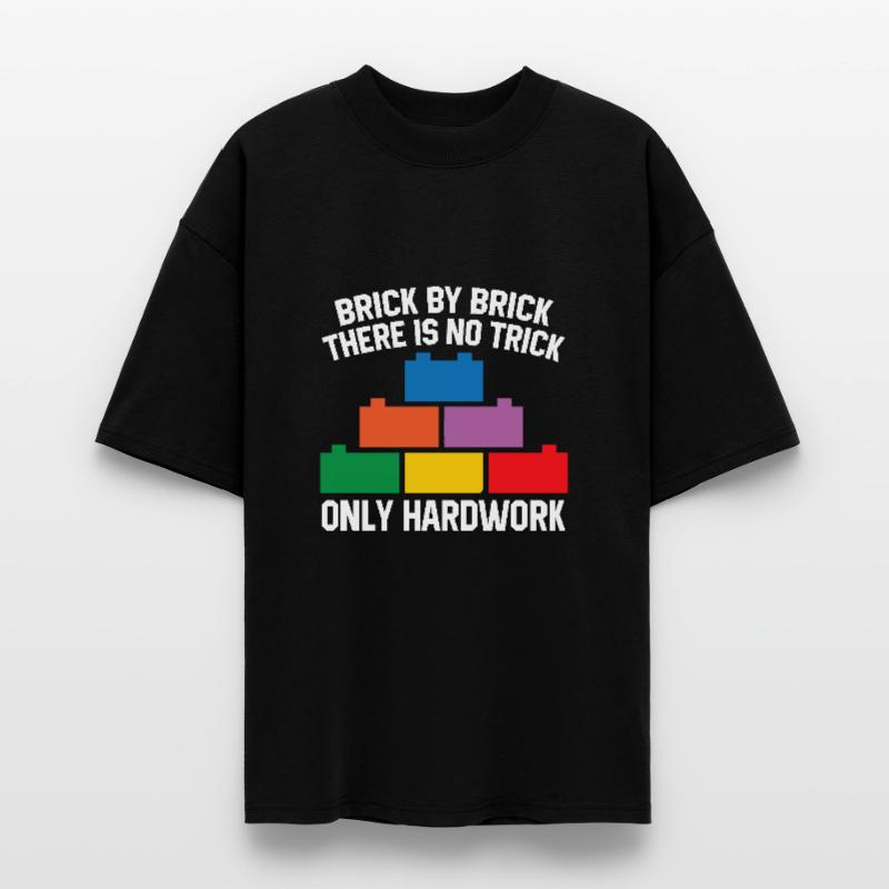 Brick Builder Brick Building Master Builder Stanley/Stella Oversized Unisex Organic T-shirt Blaster 2.0