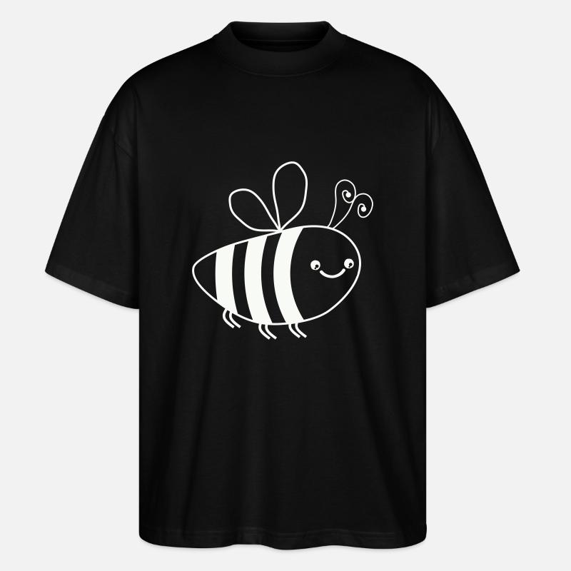 abeille - T-shirt bio Blaster 2.0 coupe oversize Stanley/Stella Unisexe - noir