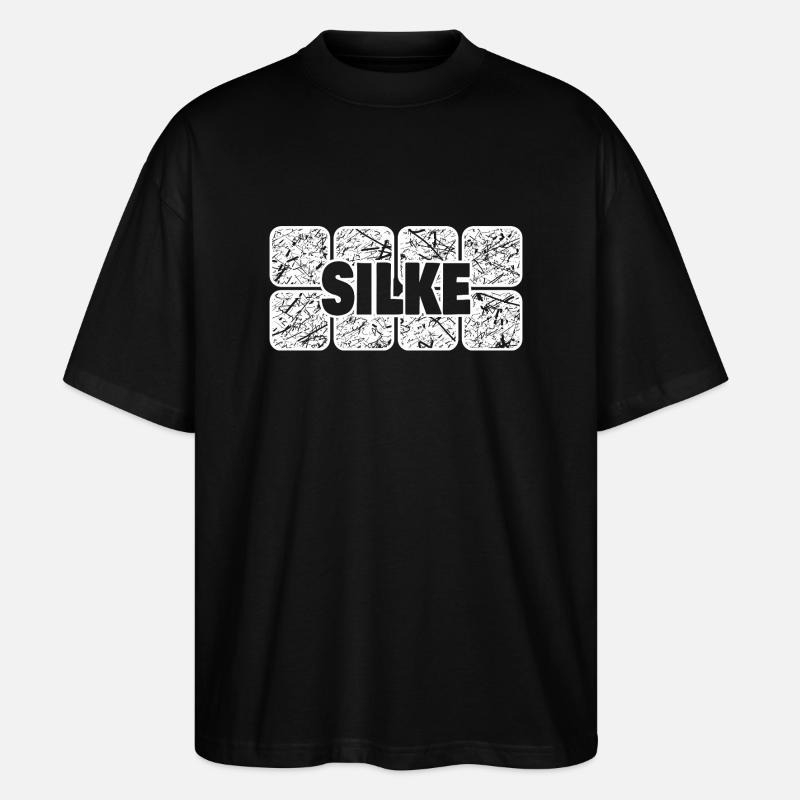 Baby Silke - Stanley/Stella Oversized Unisex Bio T-Shirt Blaster 2.0 - Schwarz