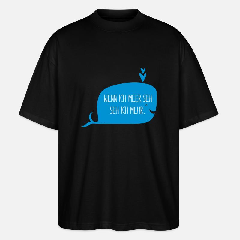 LES TROIS CR3ATEUSES_Wal_2 - Stanley/Stella Oversized Unisex Bio T-Shirt Blaster 2.0 - Schwarz