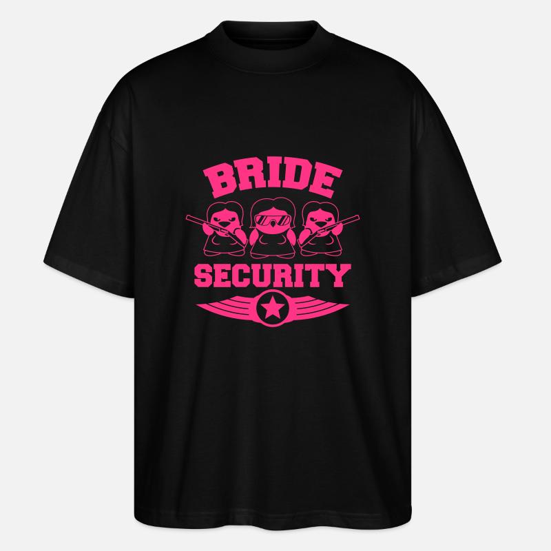 Bride Security Penguins - Stanley/Stella Oversized Unisex Bio T-Shirt Blaster 2.0 - Schwarz