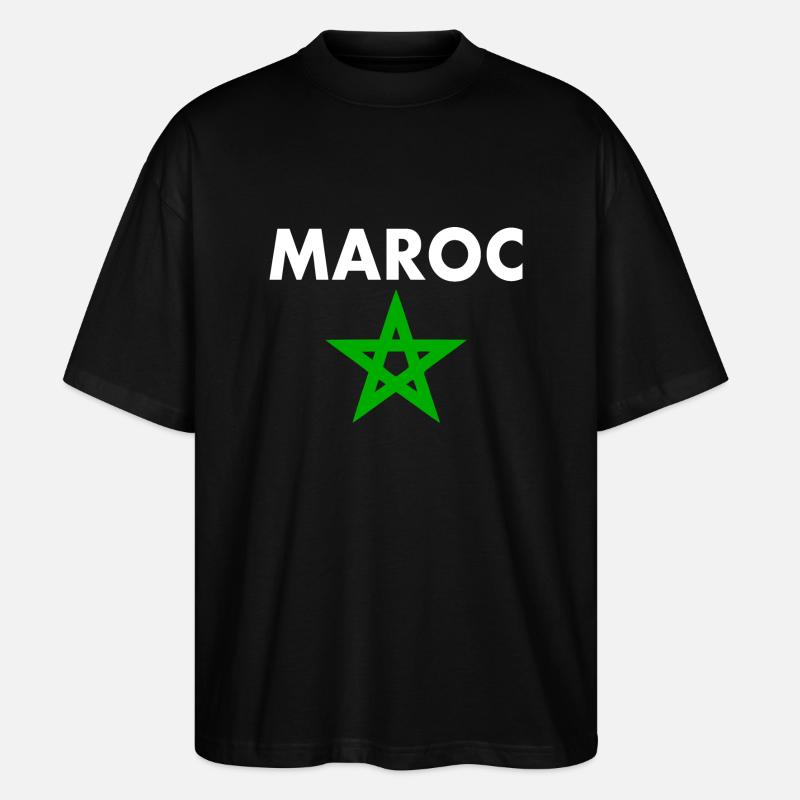 Marokko - Stanley/Stella Oversized Unisex Bio T-Shirt Blaster 2.0 - Schwarz