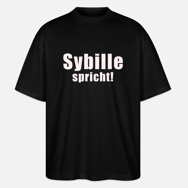Sybille - Stanley/Stella Oversized Unisex Bio T-Shirt Blaster 2.0 - Schwarz