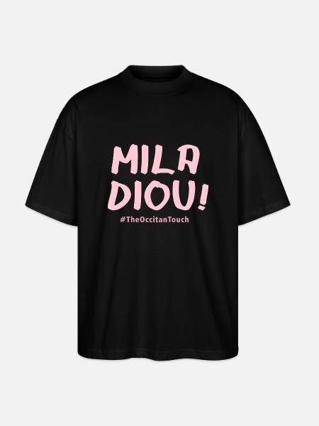 Mila diou !! - T-shirt bio Blaster 2.0 coupe oversize Stanley/Stella Unisexe - noir
