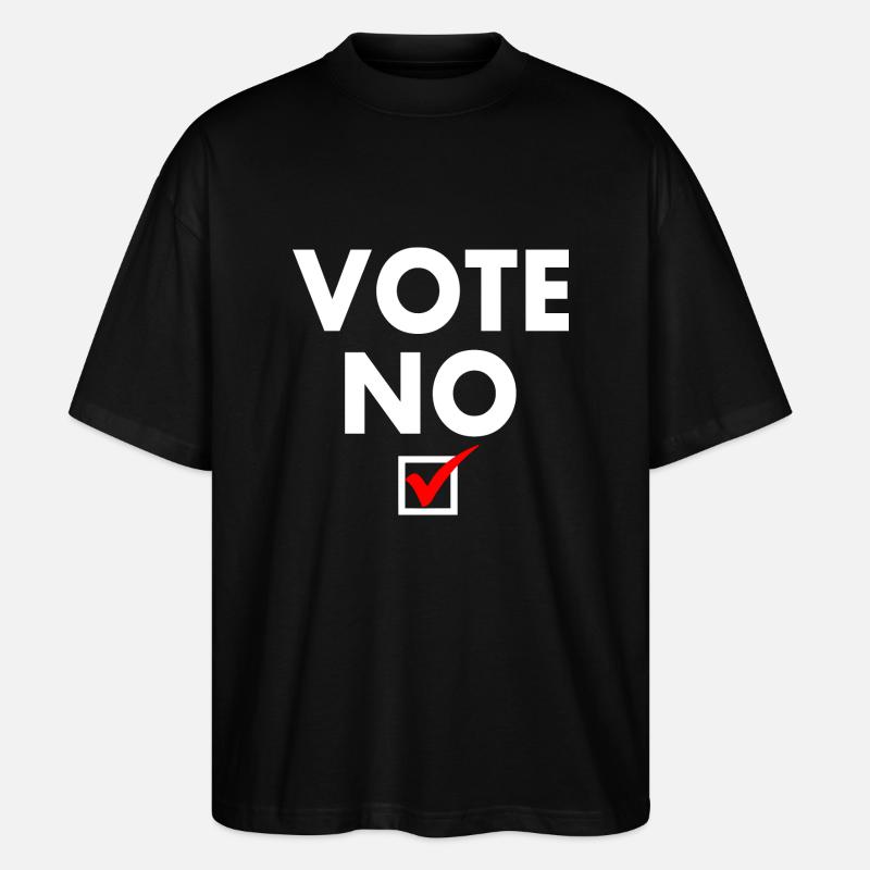 Vote no - Stanley/Stella Oversized Unisex Bio T-Shirt Blaster 2.0 - Schwarz