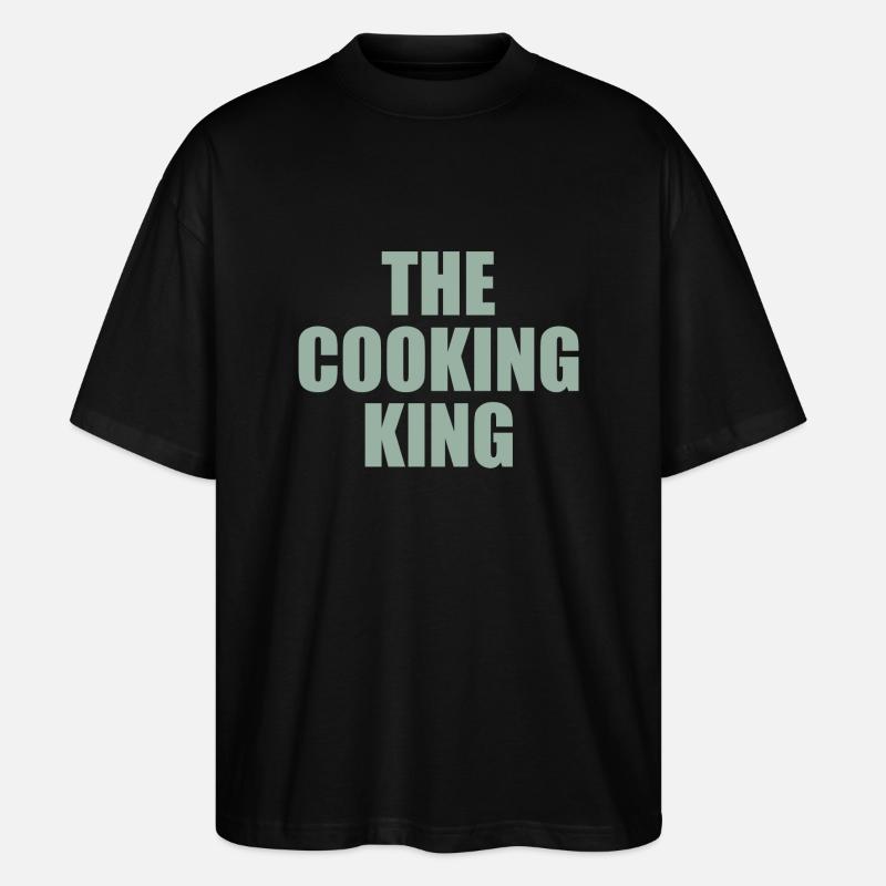 the cooking king - Stanley/Stella Oversized Unisex Bio T-Shirt Blaster 2.0 - Schwarz