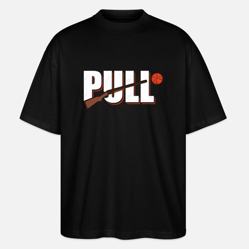 Pull Skeet Shooting Trapshooting - Stanley/Stella Oversized Unisex Bio T-Shirt Blaster 2.0 - Schwarz