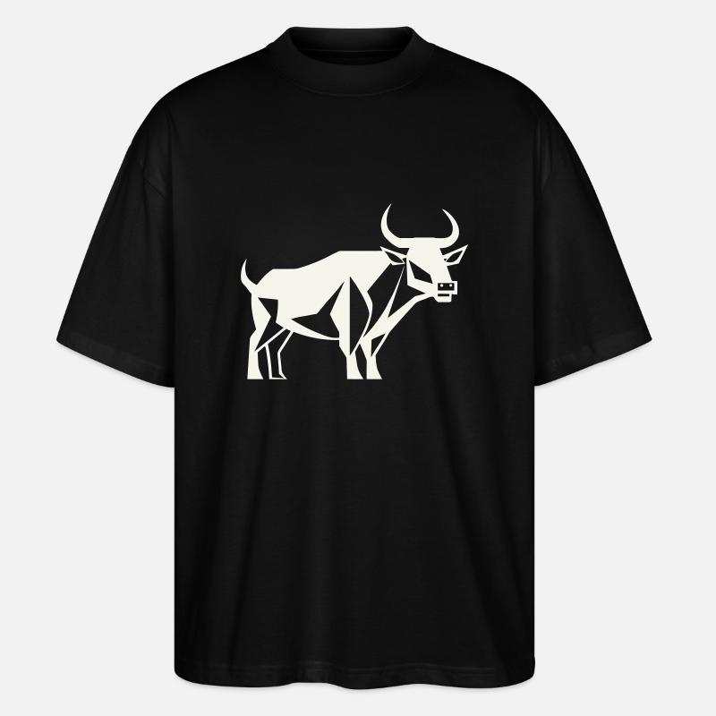Stier-Wächter - Stanley/Stella Oversized Unisex Bio T-Shirt Blaster 2.0 - Schwarz