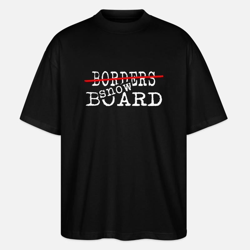 Snowboard Snowboarder Softboot Legend - Stanley/Stella Oversized Unisex Organic T-shirt Blaster 2.0 - black