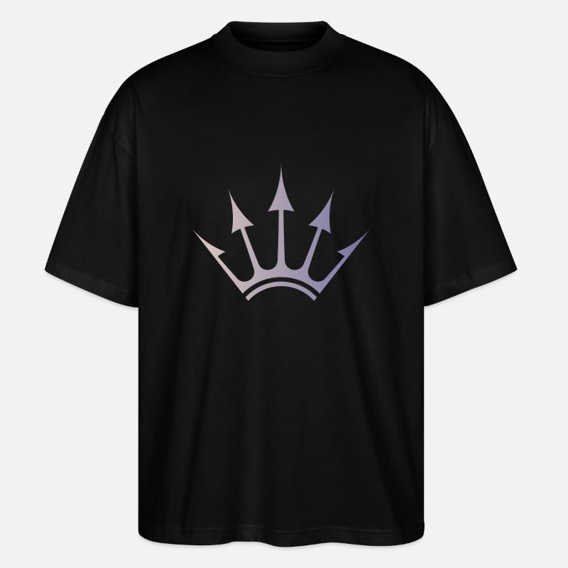 Logo à cinq branches - T-shirt bio Blaster 2.0 coupe oversize Stanley/Stella Unisexe - noir