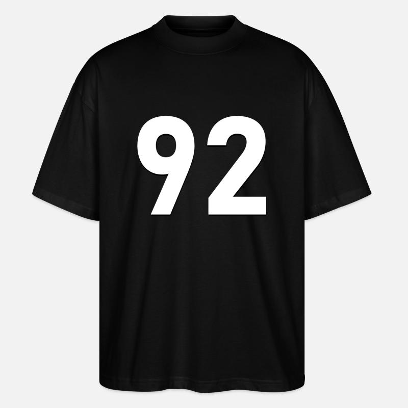 92 - Stanley/Stella Oversized Unisex Bio T-Shirt Blaster 2.0 - Schwarz